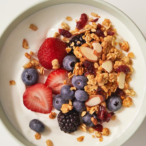 Nature Valley granola on yogurt